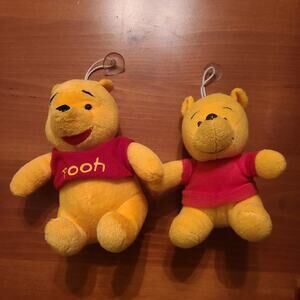 Whinnie the Pooh Bear Plush Car Hangers Keychains Disney